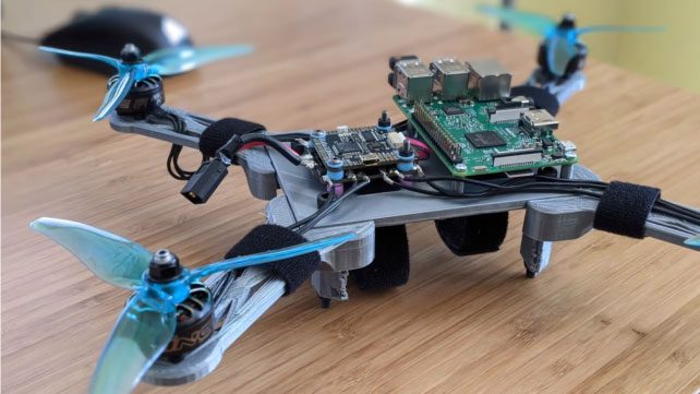 Raspberry Pi Drone-componentes impresos en 3d aditiva 3d